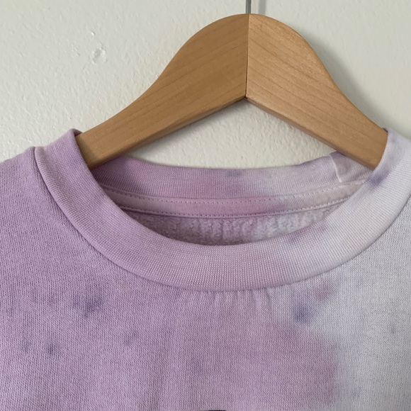 {SOLD} NWOT Purple Tie Dye Nirvana Crew Neck Sweater - Picture 5 of 7